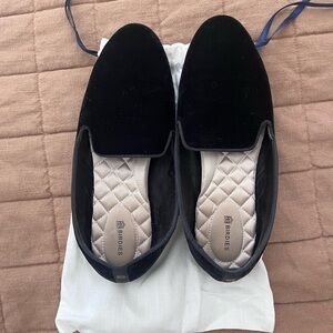 Birdies The Starling Black Velvet Loafer